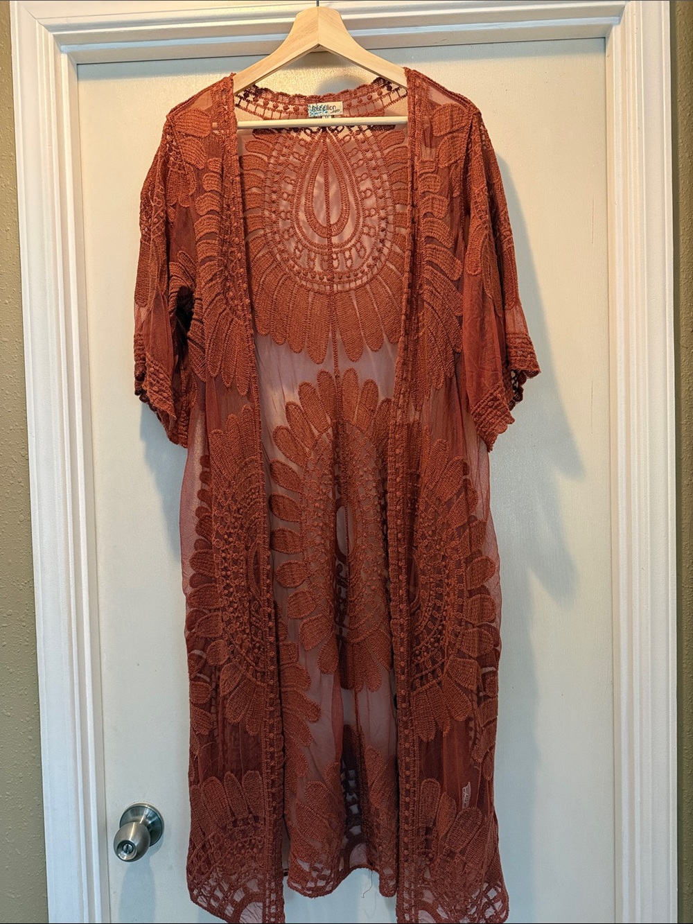 Rebellion Rust Open-Front Kimono